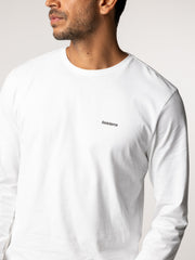 Men Harlyn Logo Long Sleeve T-Shirt in White