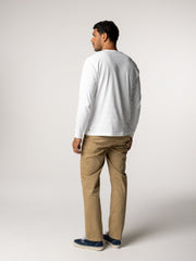 Men Harlyn Logo Long Sleeve T-Shirt in White
