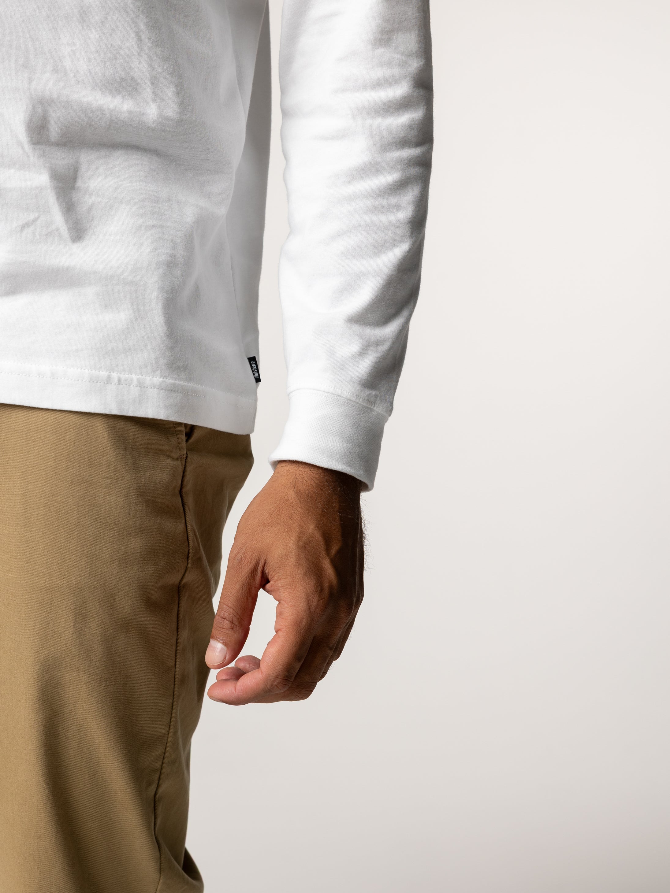 Men Harlyn Logo Long Sleeve T-Shirt in White