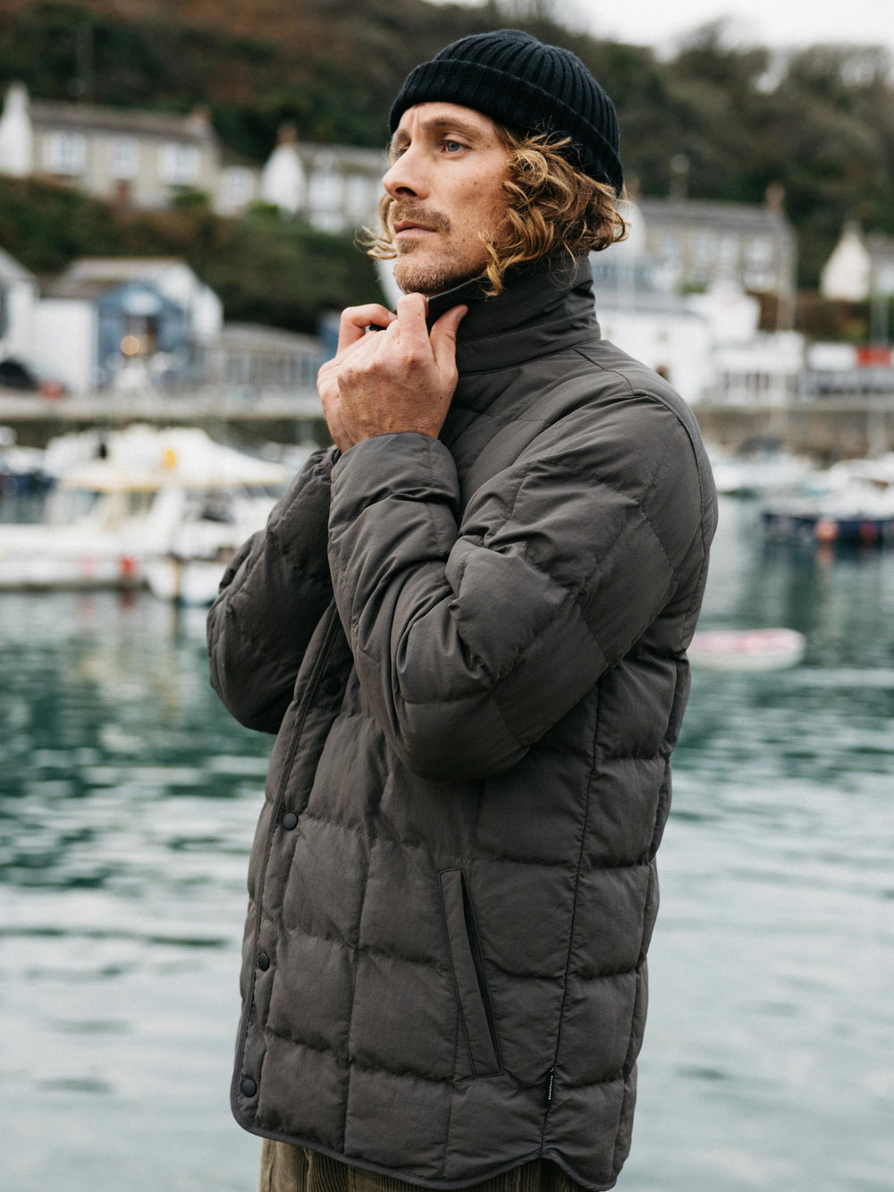 Men Lapwing Shirt in Raven