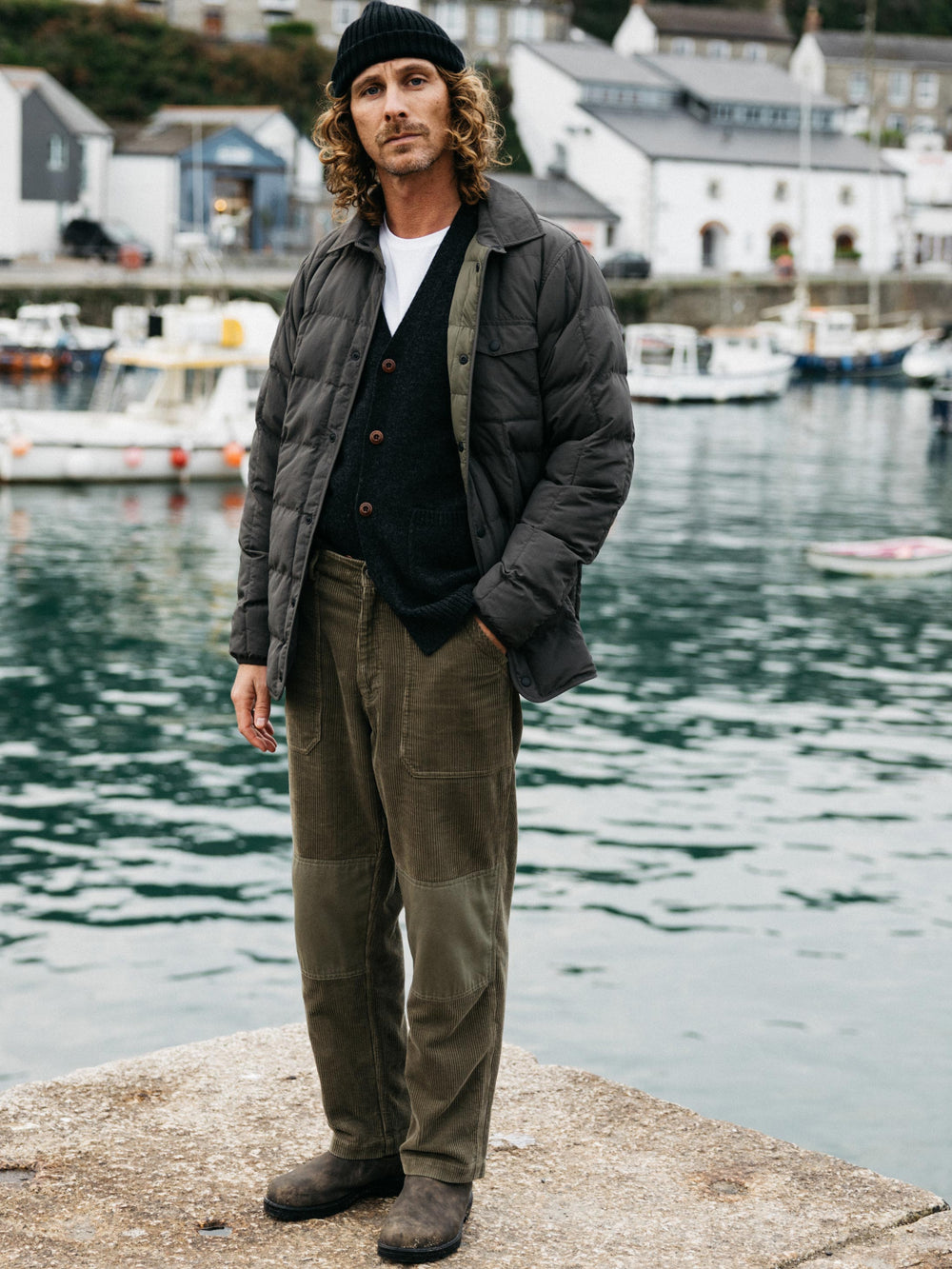 Men Lapwing Shirt in Raven