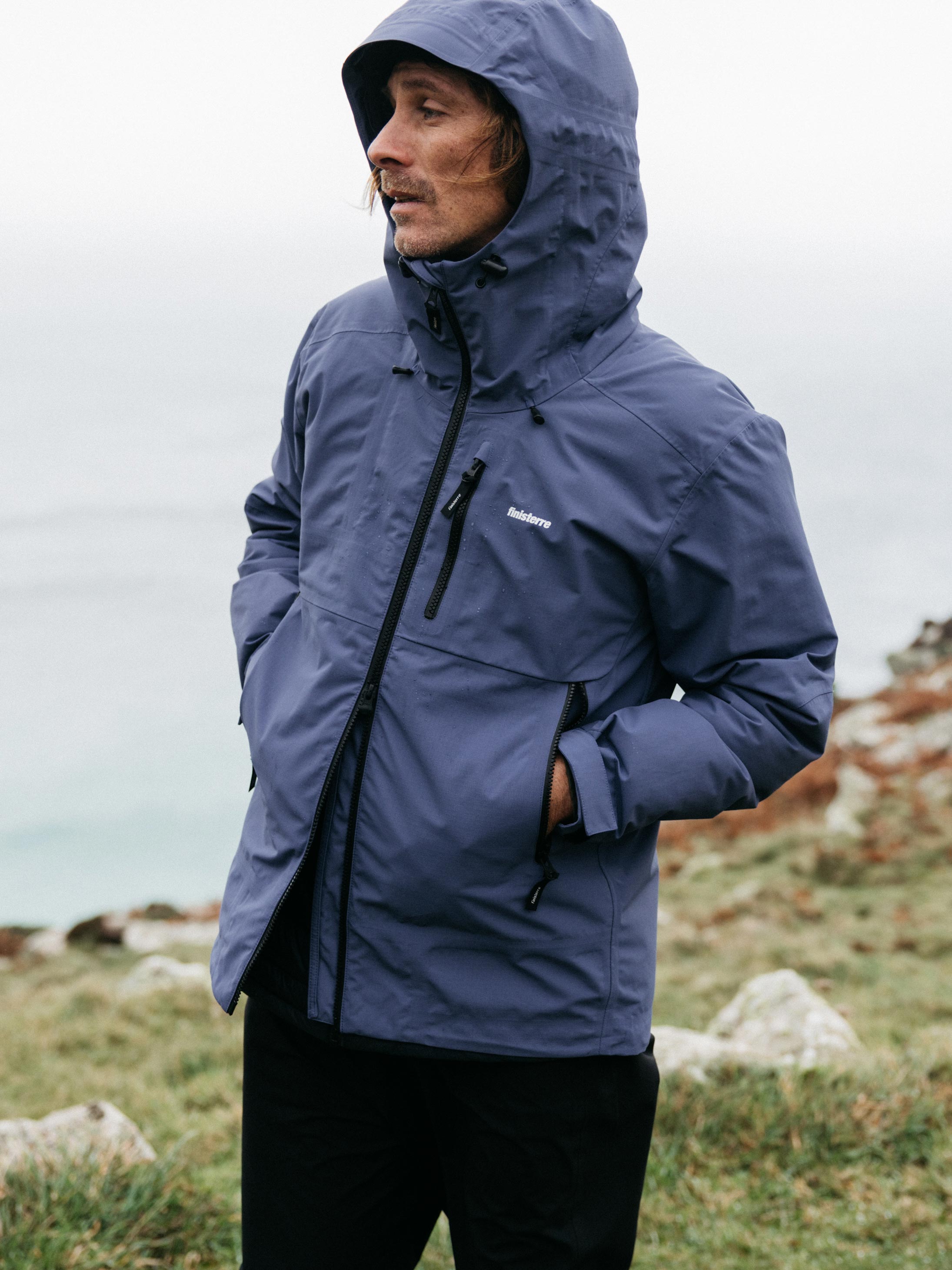 Men Stormbird Waterproof Jacket in Midnight