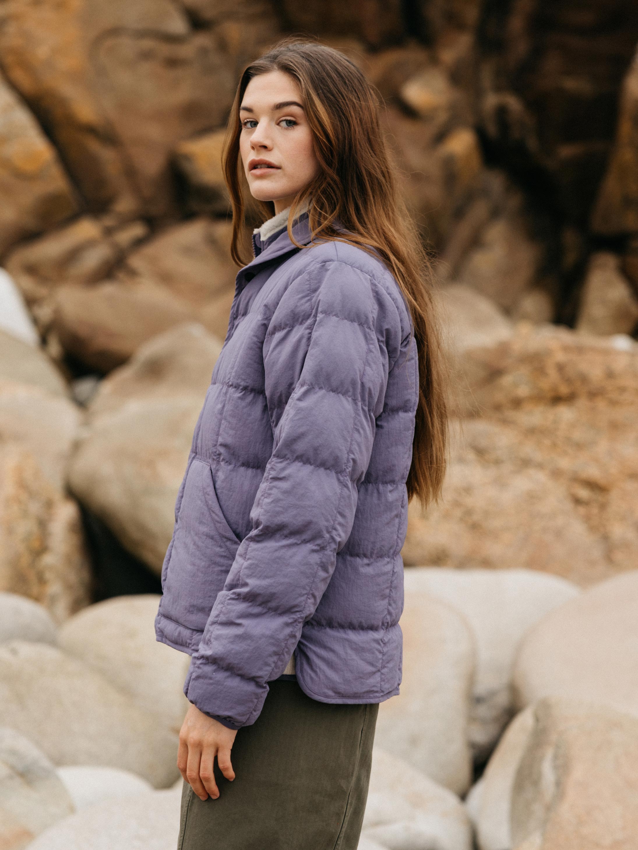 Women Lapwing Insulated Jacket in Violet Sky