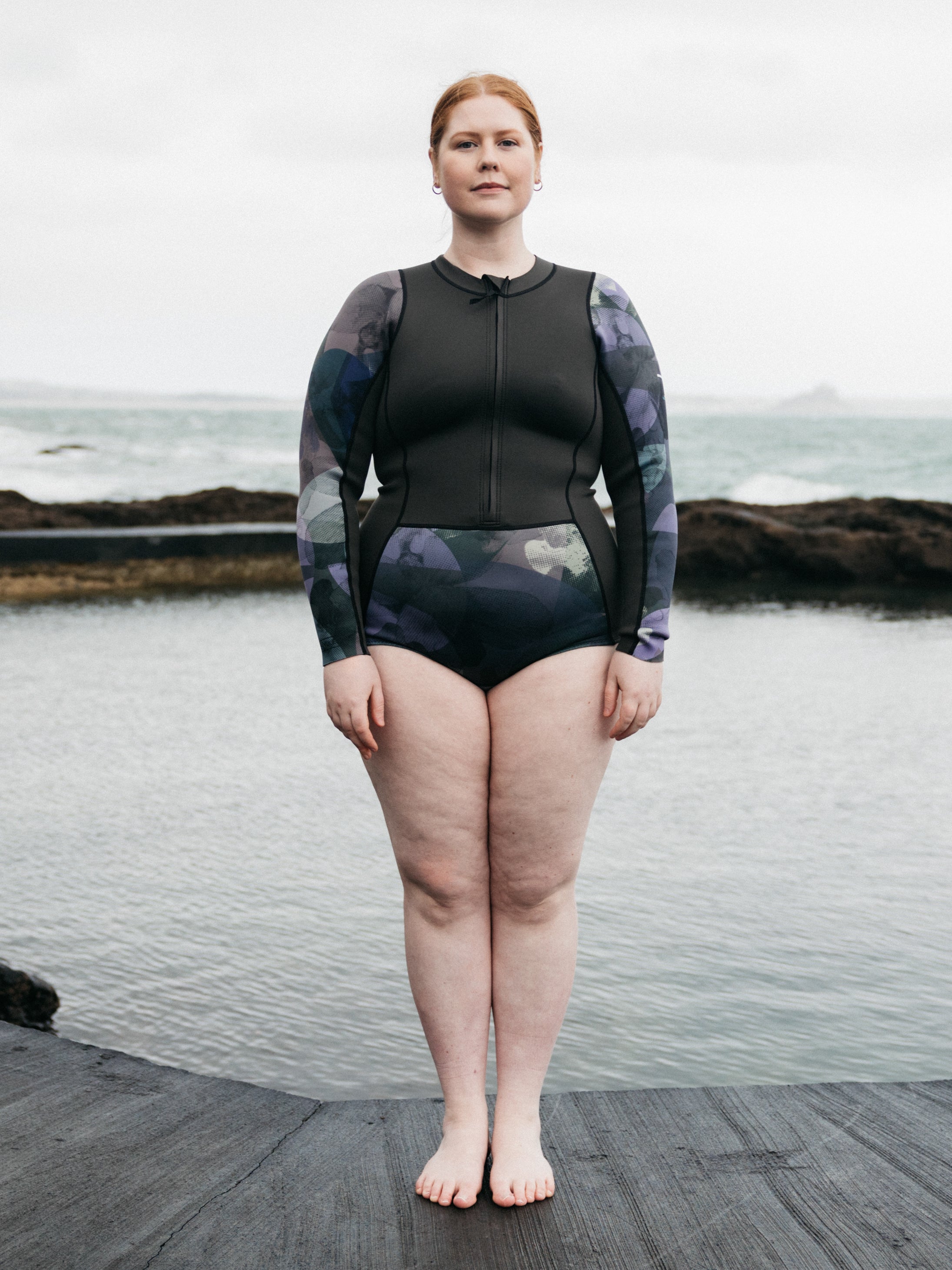 Women Natural Rubber Long Sleeve 2mm Swimsuit - Kaia