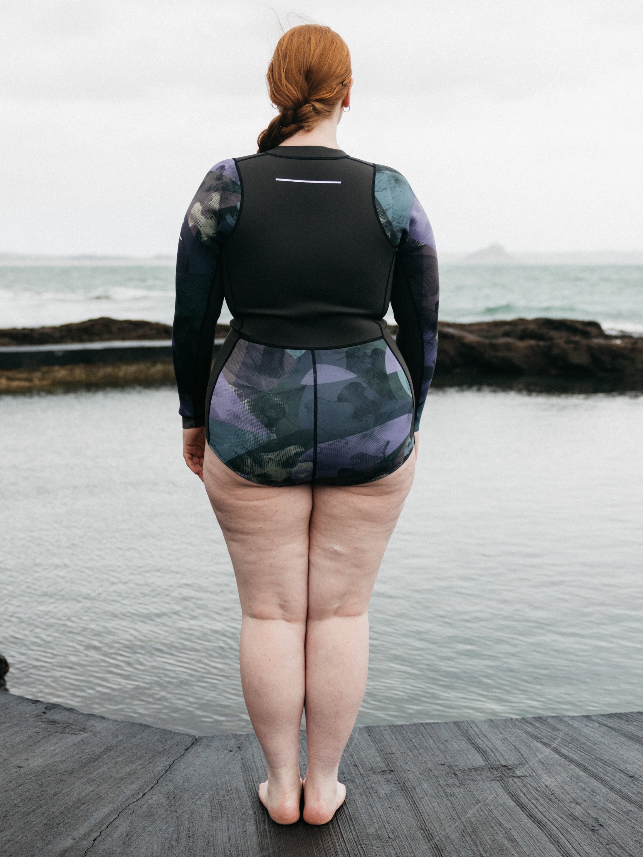 Women Natural Rubber Long Sleeve 2mm Swimsuit - Kaia