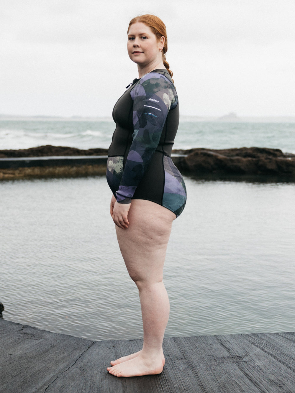 Women Natural Rubber Long Sleeve 2mm Swimsuit - Kaia