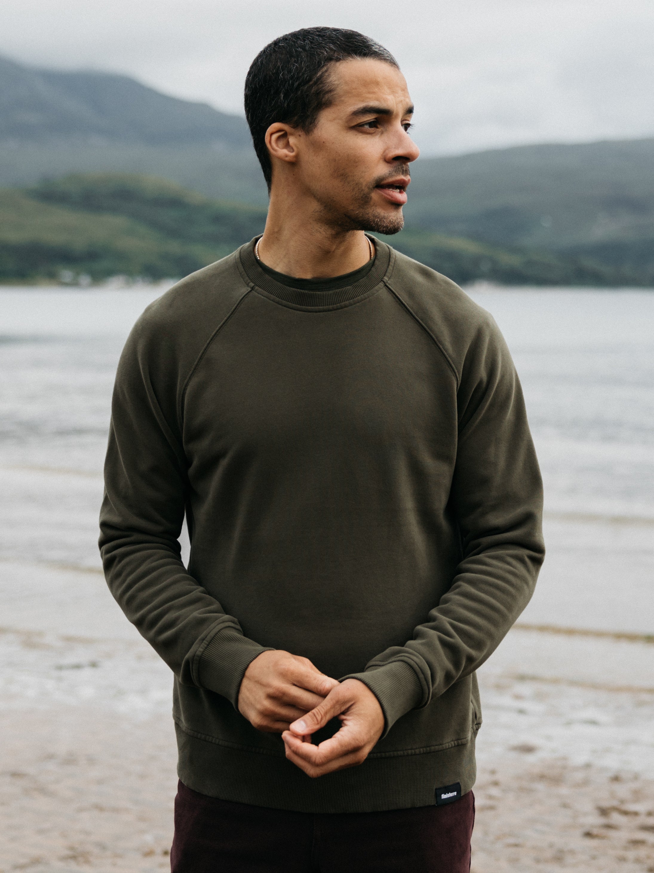 Men Coho Sweatshirt in Timber Green