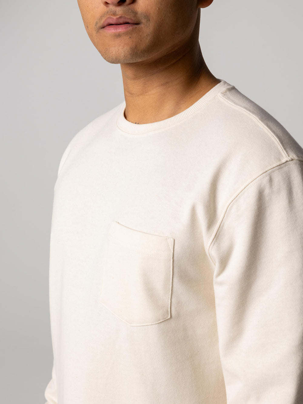 Men Cotton Blend T-Shirt in Ecru - Orca