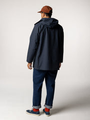 Men Organic Cotton Jacket in Navy - Litus