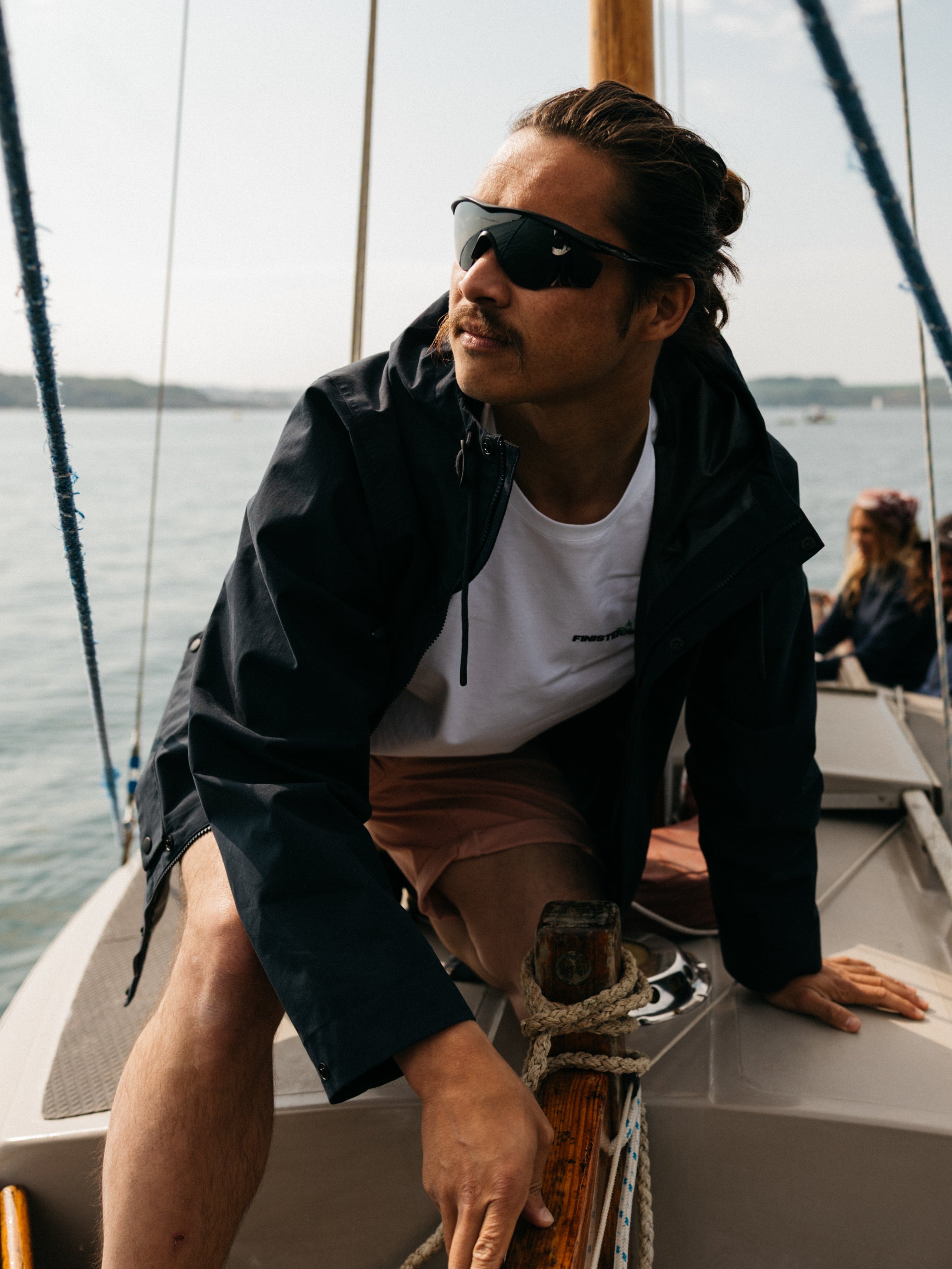 Men Organic Cotton Jacket in Navy - Litus