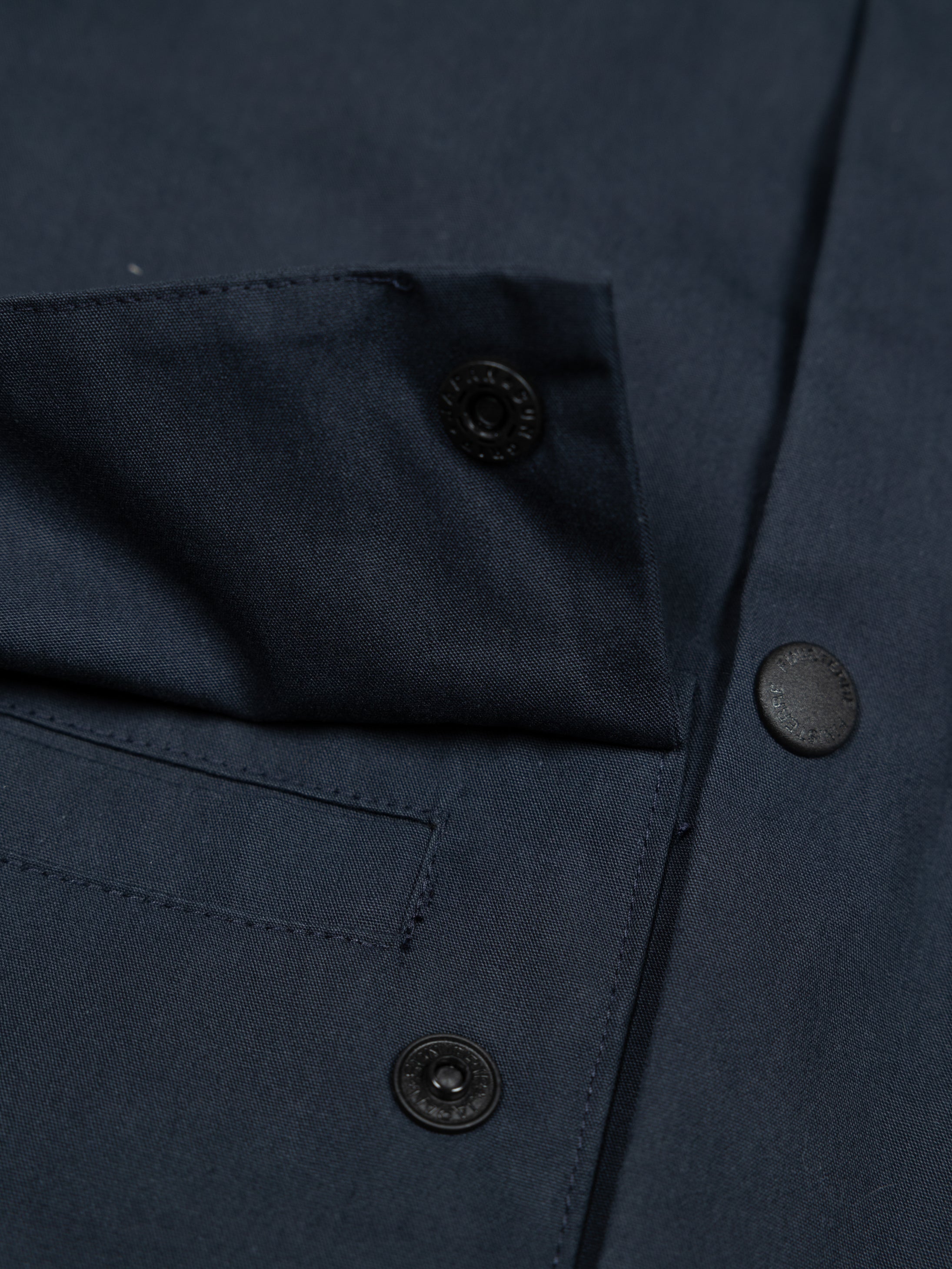 Men Organic Cotton Jacket in Navy - Litus