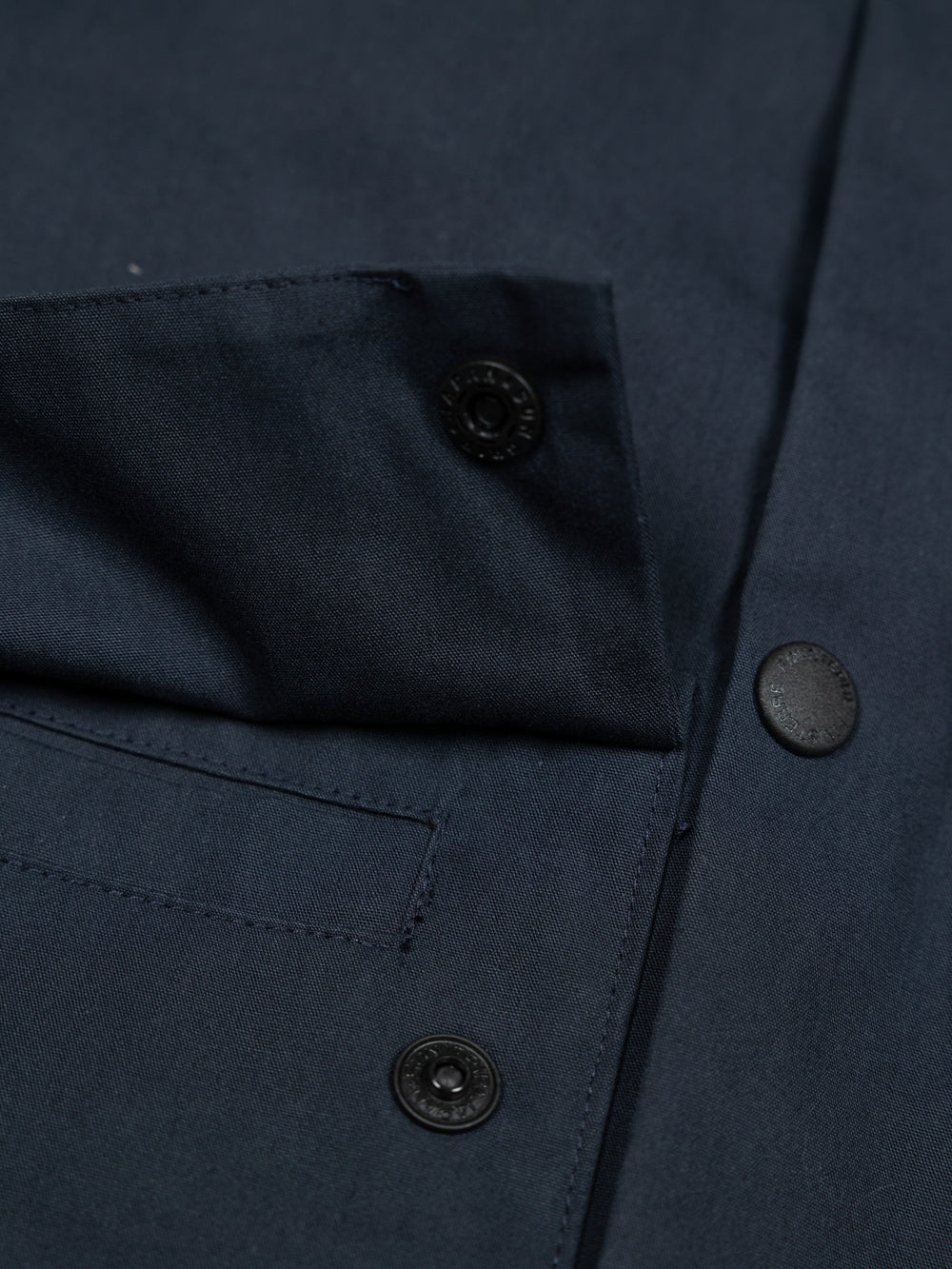 Men Organic Cotton Jacket in Navy - Litus