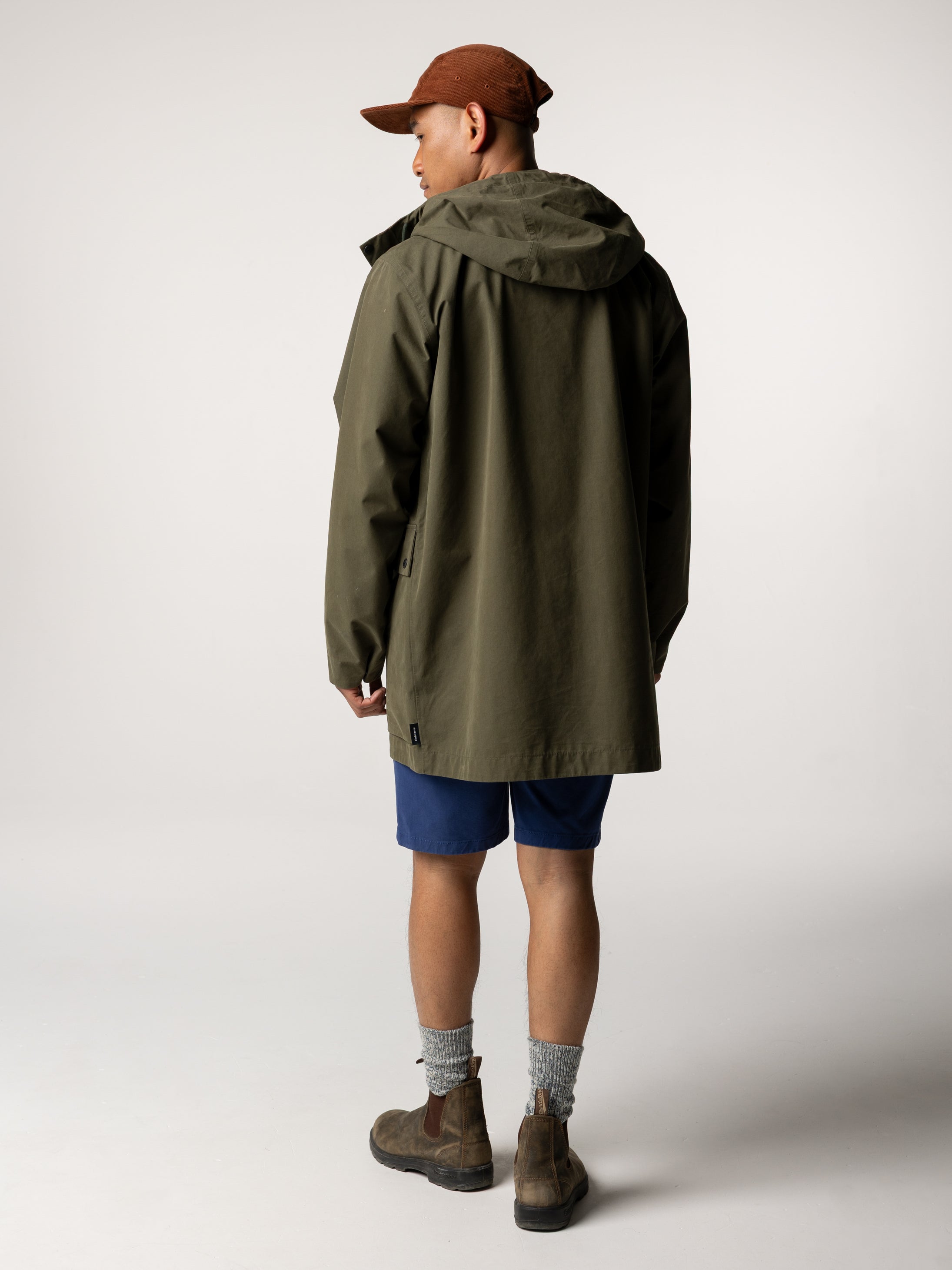 Men Organic Cotton Jacket in Olive - Litus