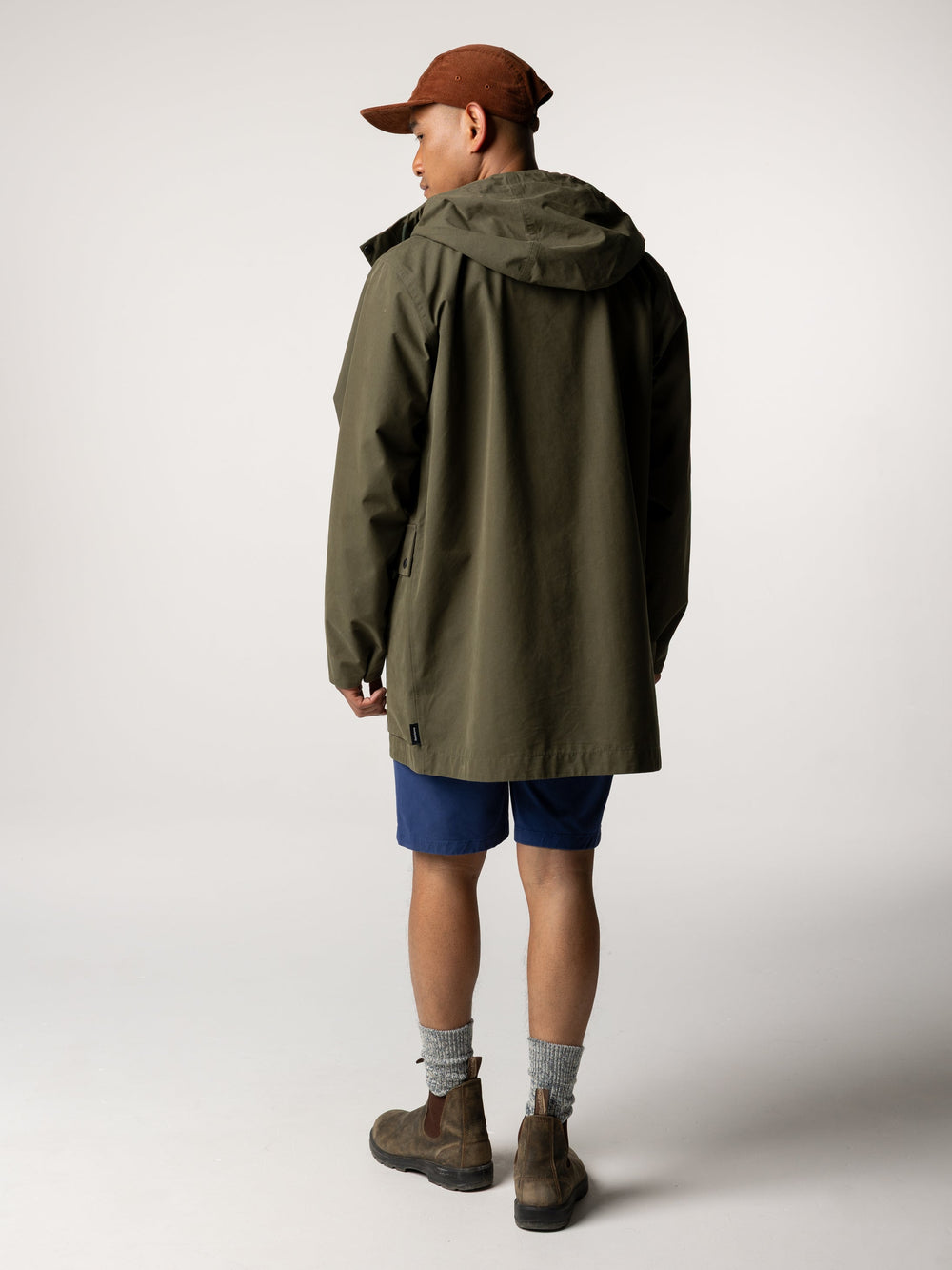 Men Organic Cotton Jacket in Olive - Litus