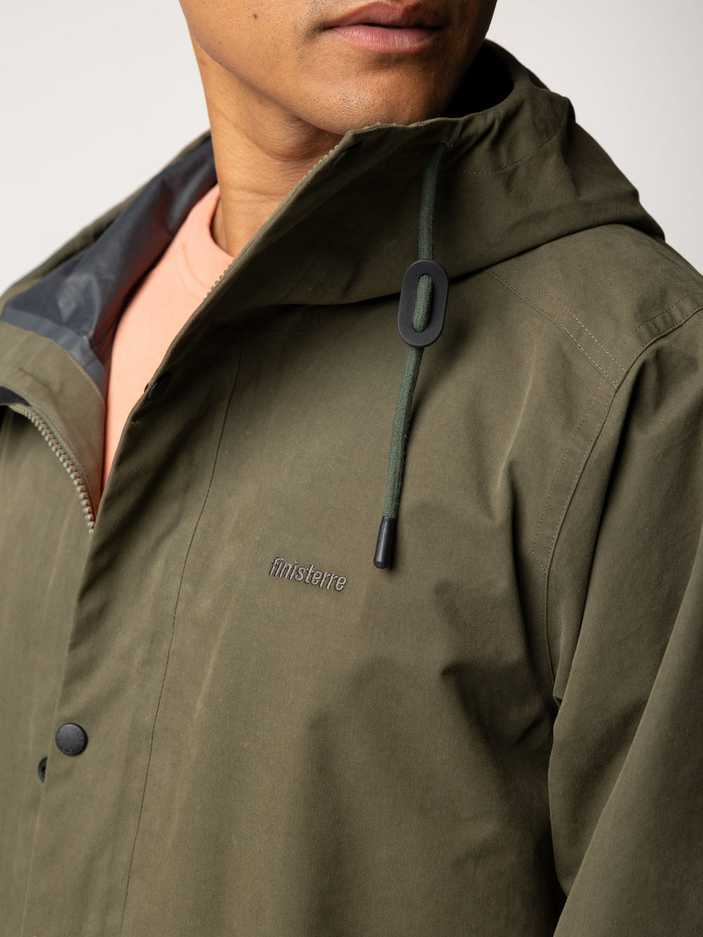 Men Organic Cotton Jacket in Olive - Litus