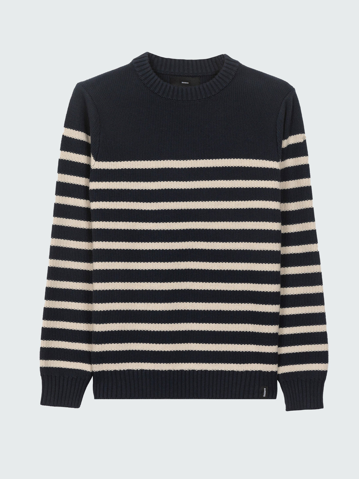 Men Wool Striped Jumper in Multi Stripe - Ledden
