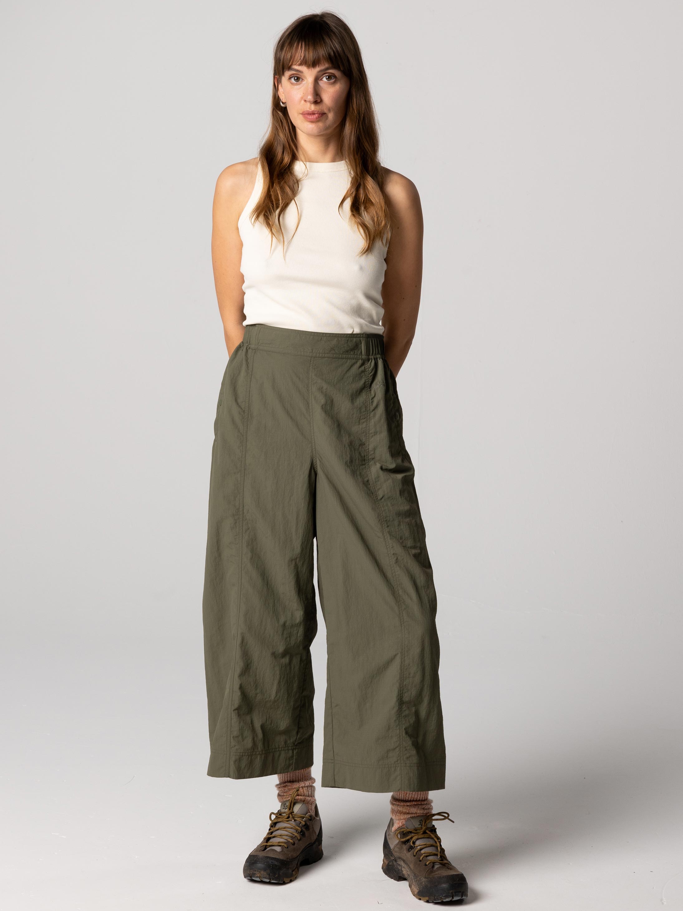 Women Recycled Culotte in Olive - Wander