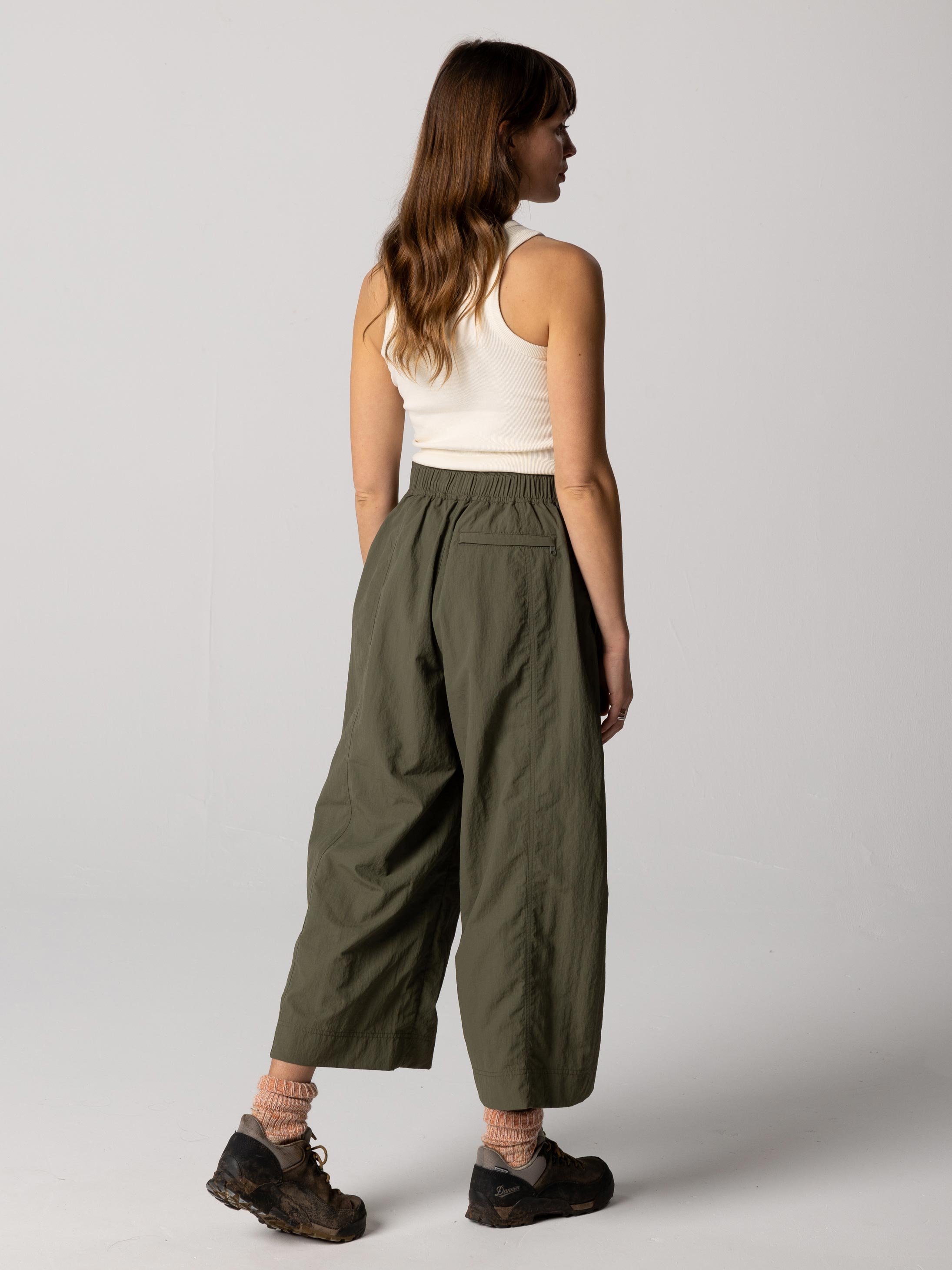 Women Recycled Culotte in Olive - Wander