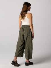 Women Recycled Culotte in Olive - Wander