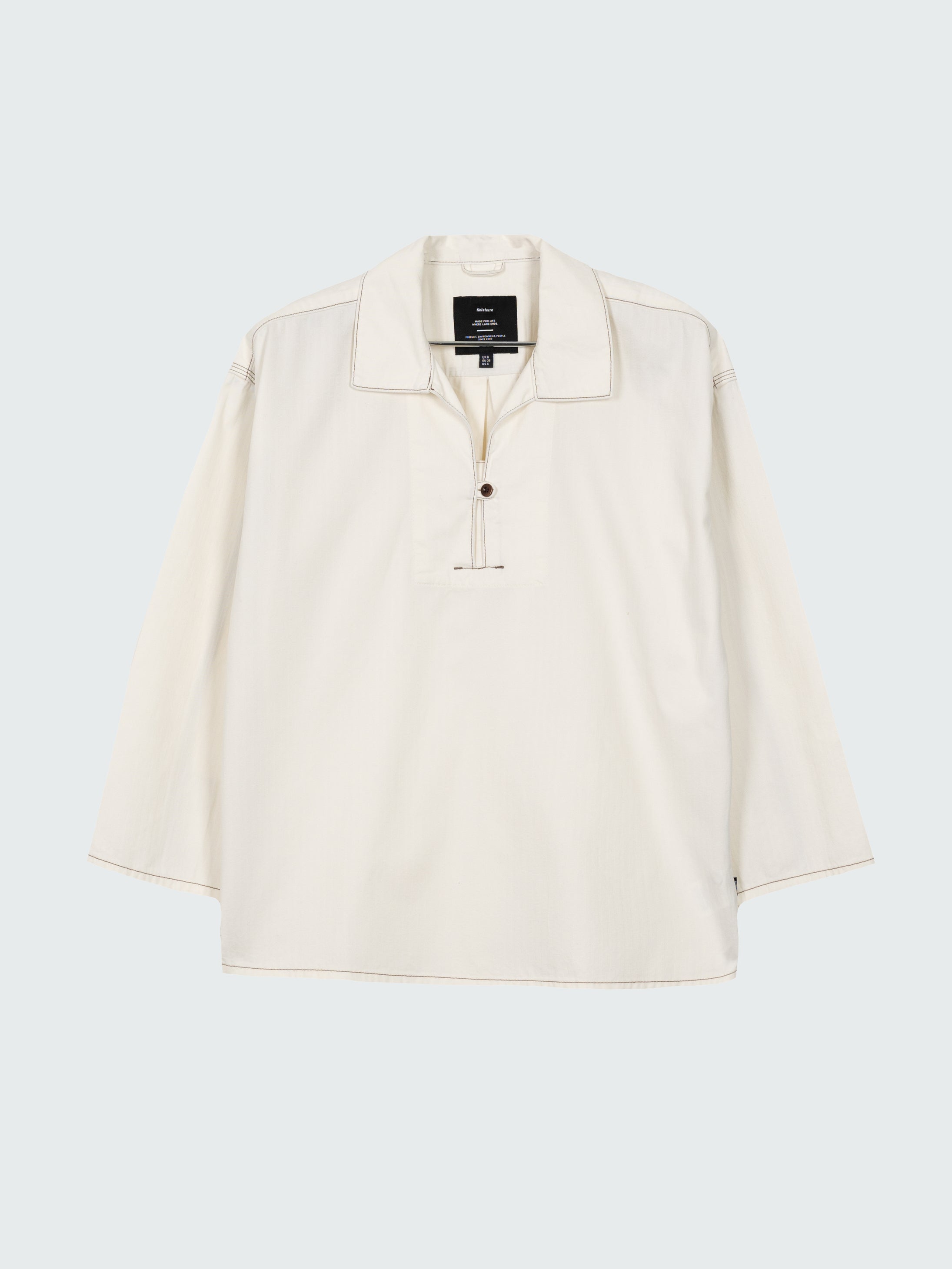 Women Organic Cotton Smock in Ecru - Croft