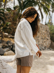 Women Organic Cotton Smock in Ecru - Croft