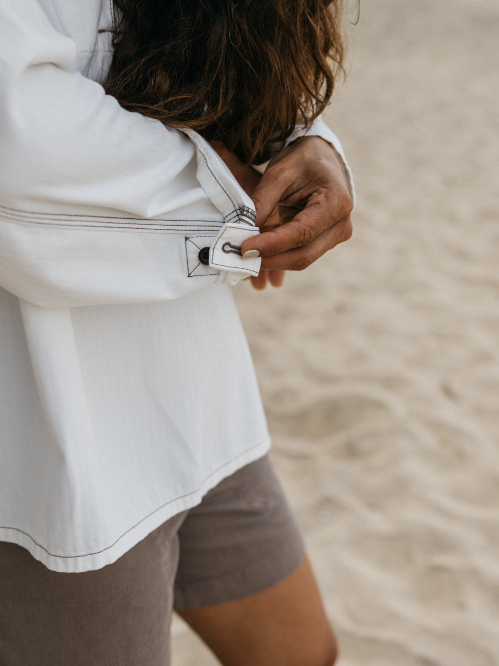 Women Organic Cotton Smock in Ecru - Croft