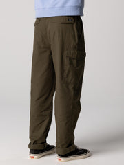 Men Organic Cotton Cargo Trouser in Olive - Clipper