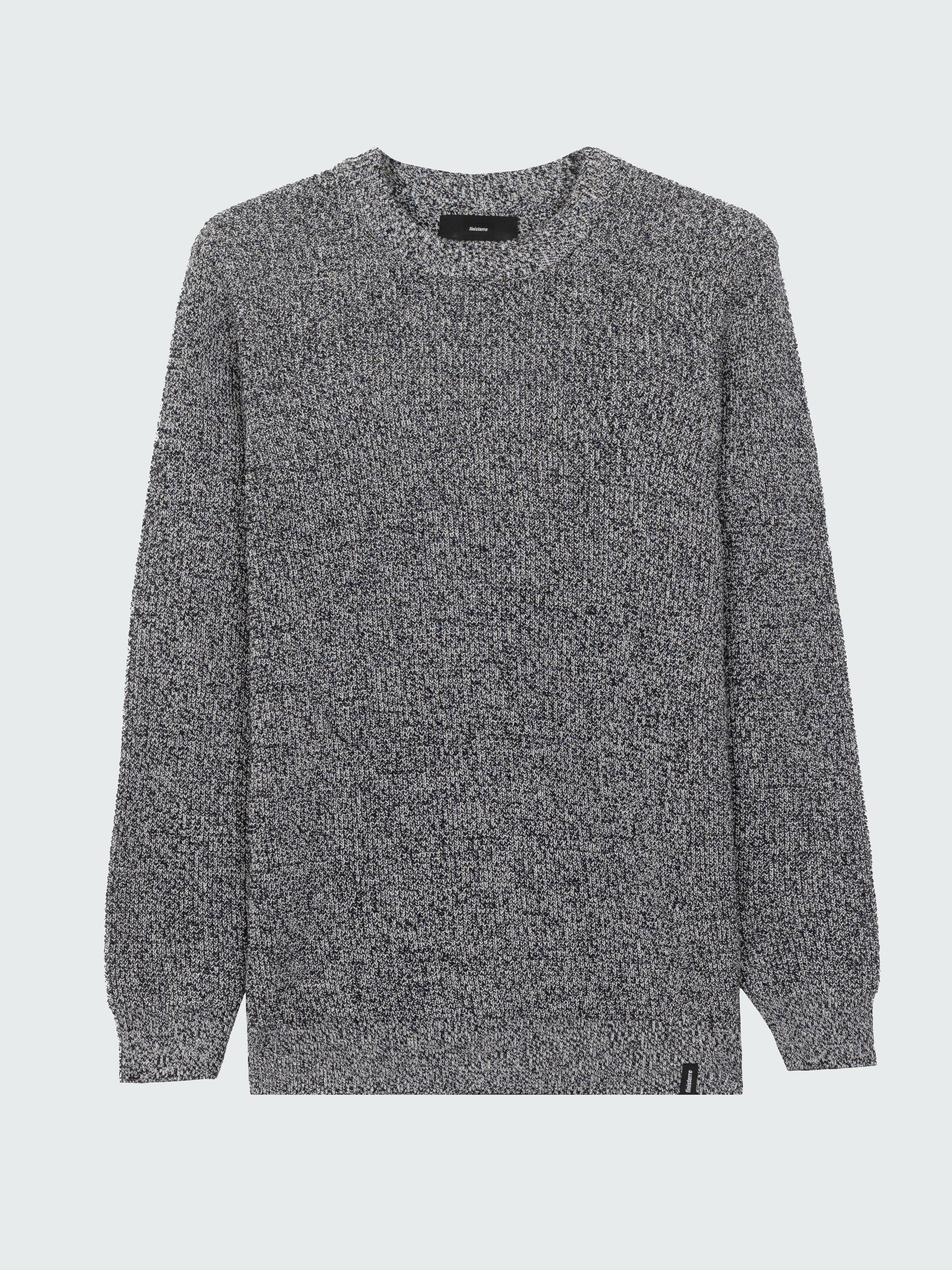 Men Organic Waffle Knit Navy Jumper - Trippet