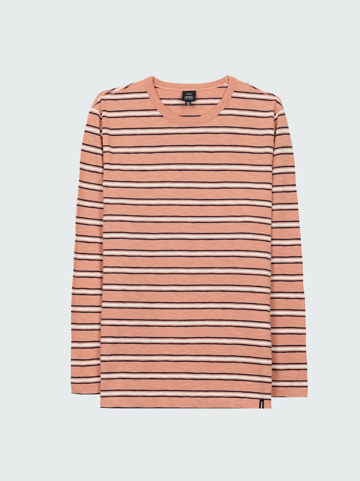 Men Organic Cotton T-Shirt in Clay Stripe - Channel