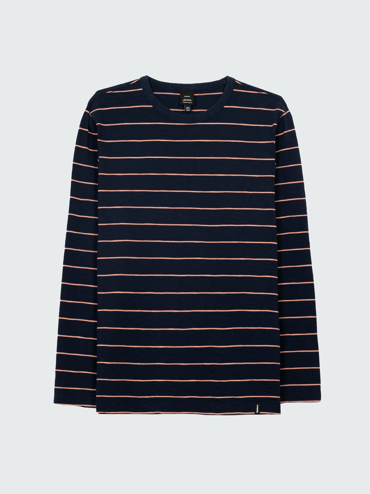 Men Organic Cotton T-Shirt in Navy Stripe - Channel