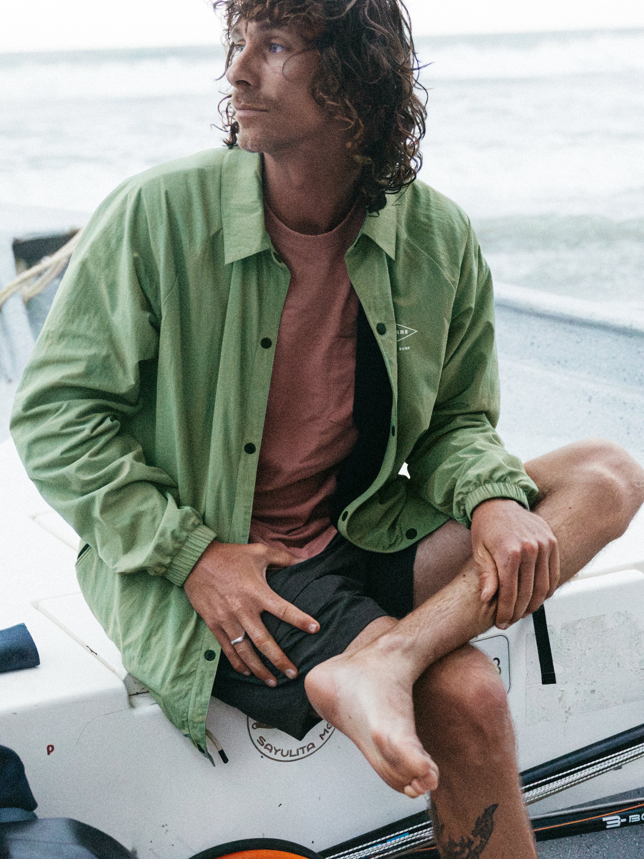 Men Recycled Jacket in Wild Sage - Daybreaker