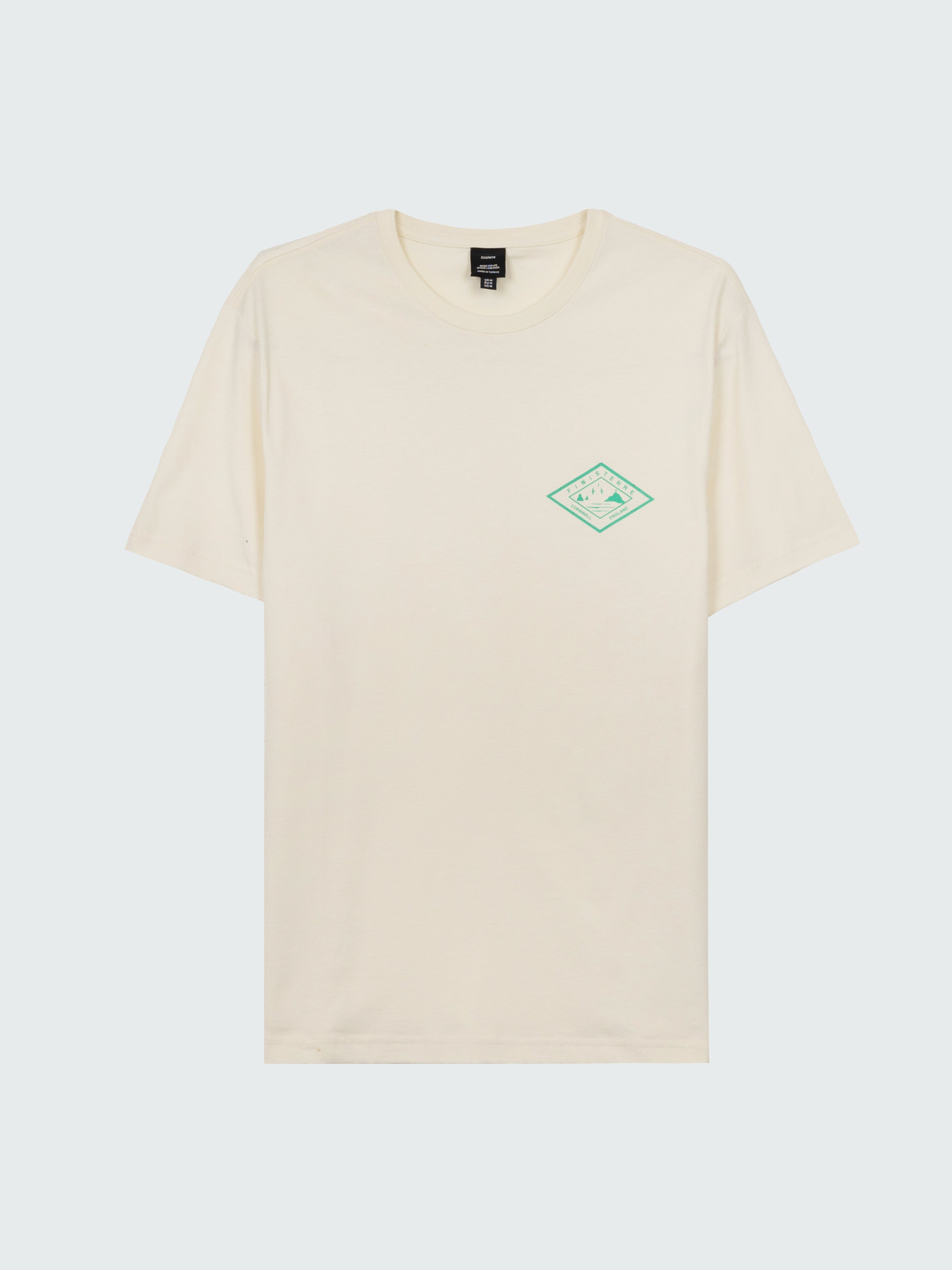 Men Organic Logo T-Shirt in Ecru - Diamond