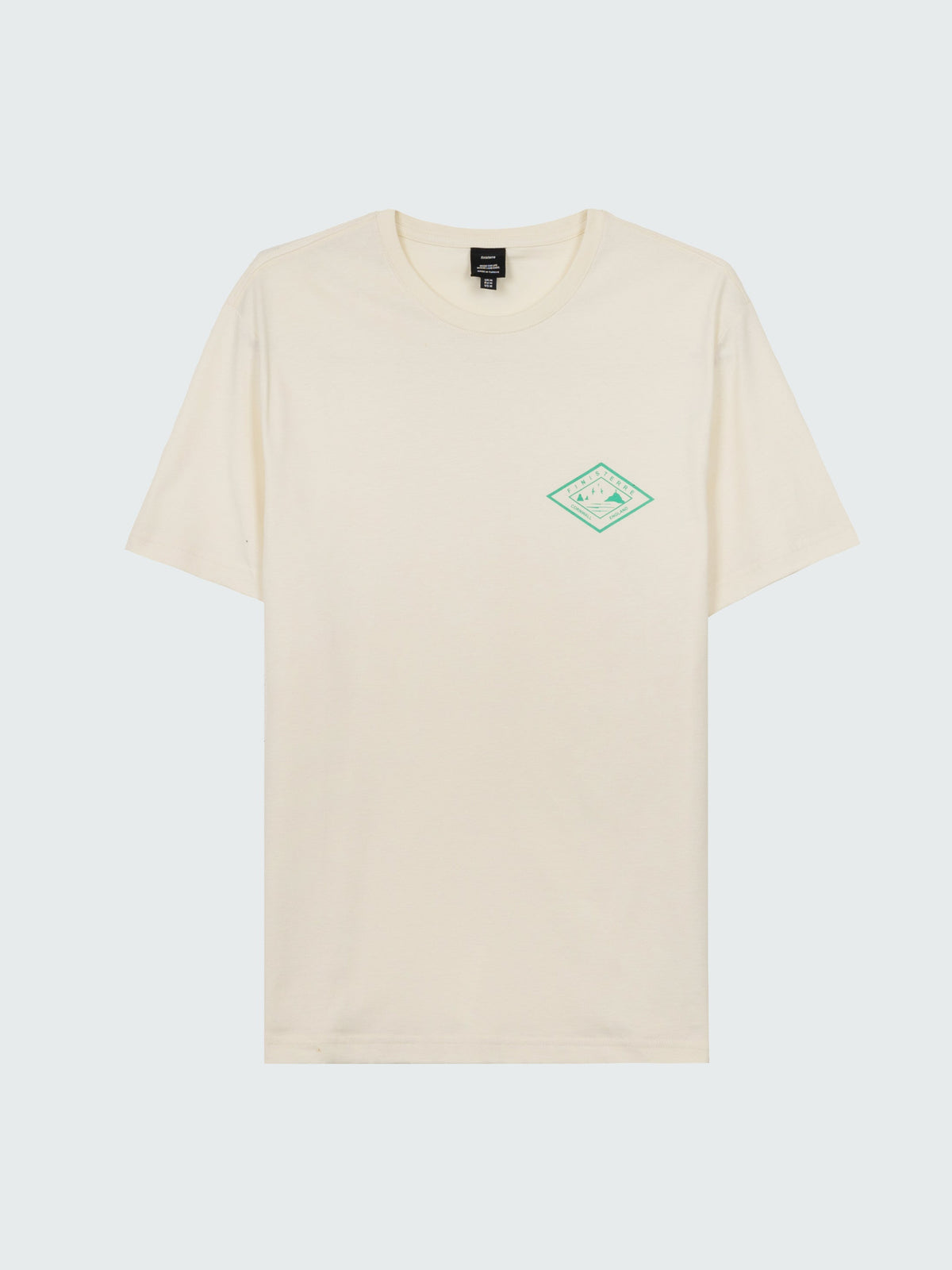 Men Organic Logo T-Shirt in Ecru - Diamond
