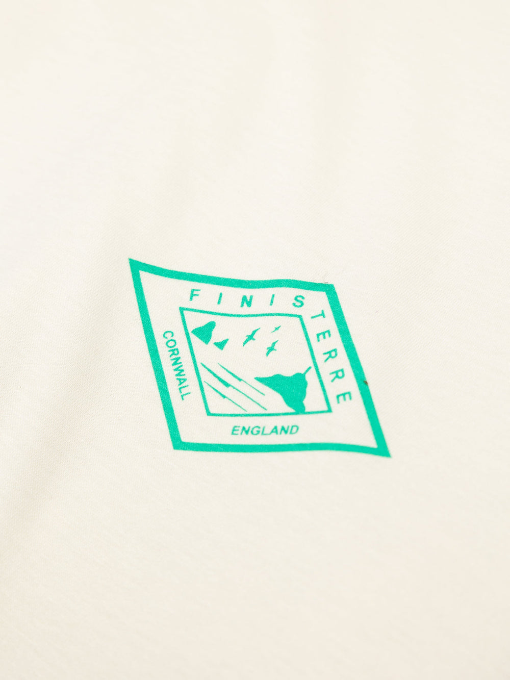 Men Organic Logo T-Shirt in Ecru - Diamond