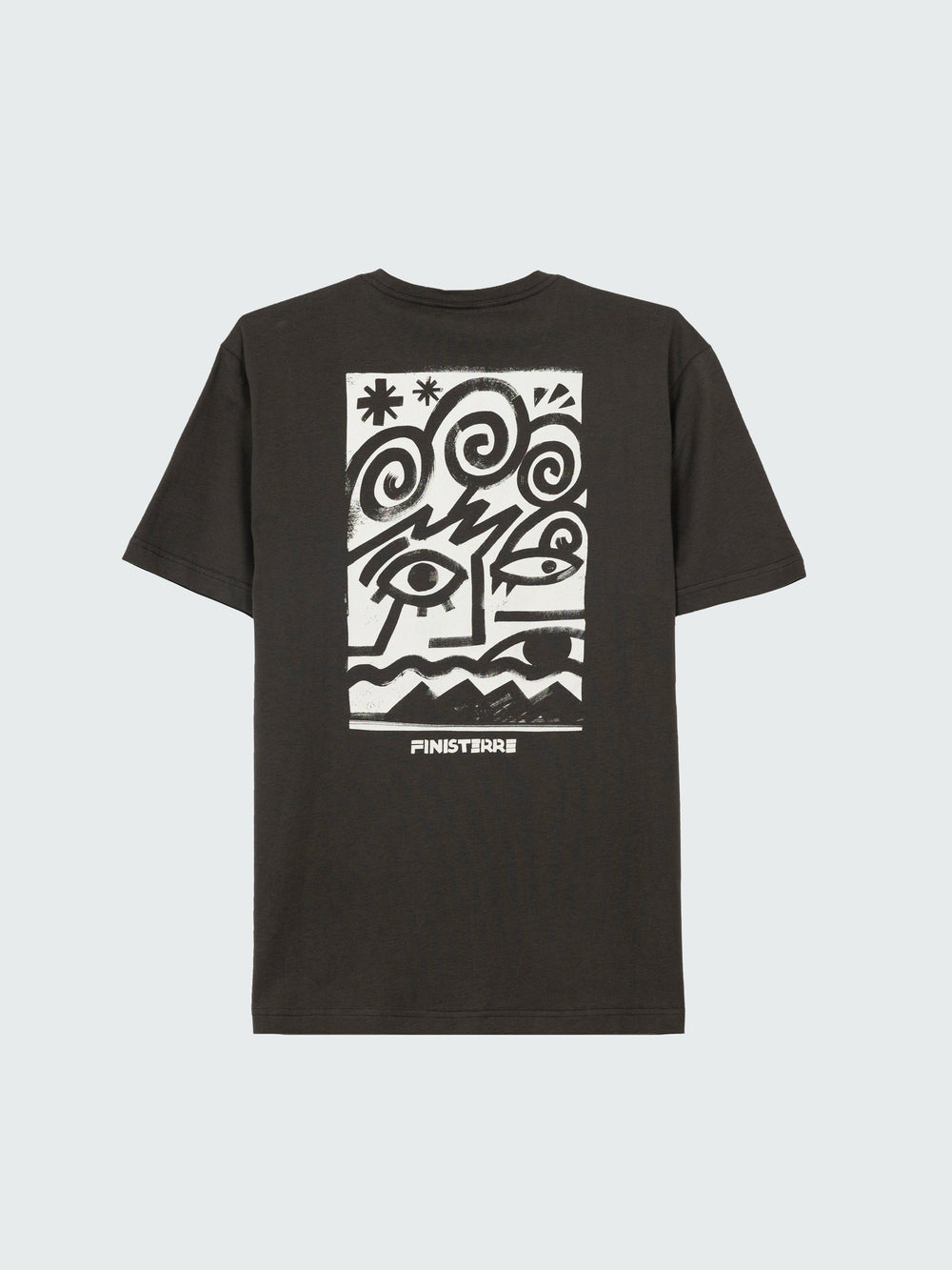 Men Organic Cotton T-Shirt in Black - Factory Surf