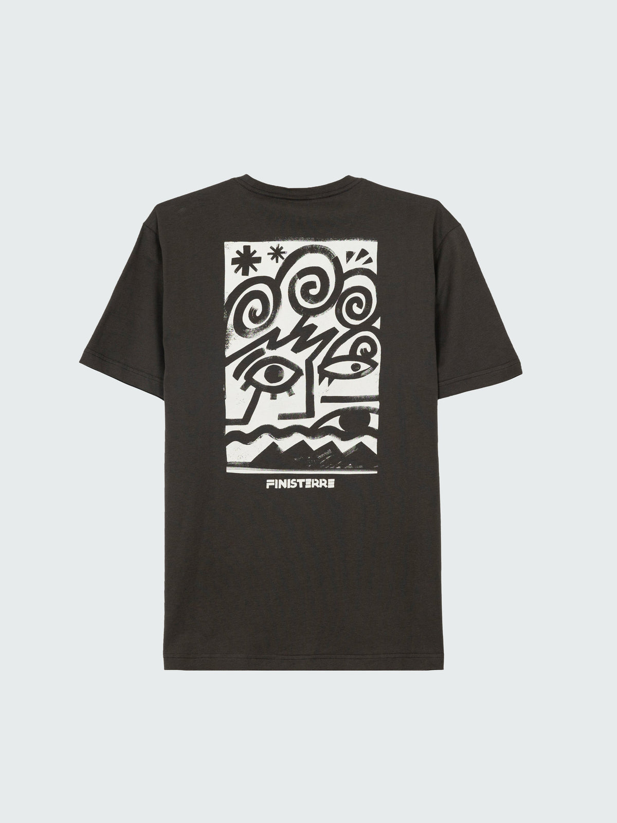 Men Organic Cotton T-Shirt in Black - Factory Surf