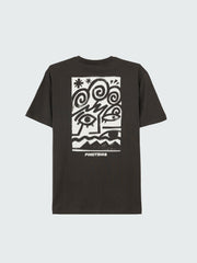Men Organic Cotton T-Shirt in Black - Factory Surf