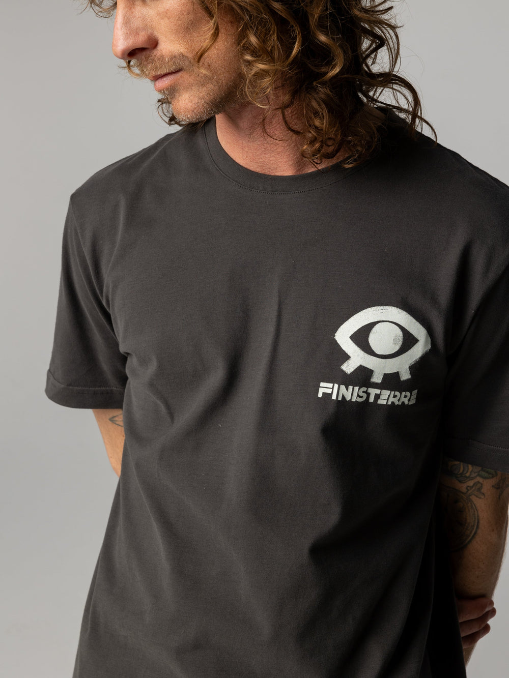 Men Organic Cotton T-Shirt in Black - Factory Surf