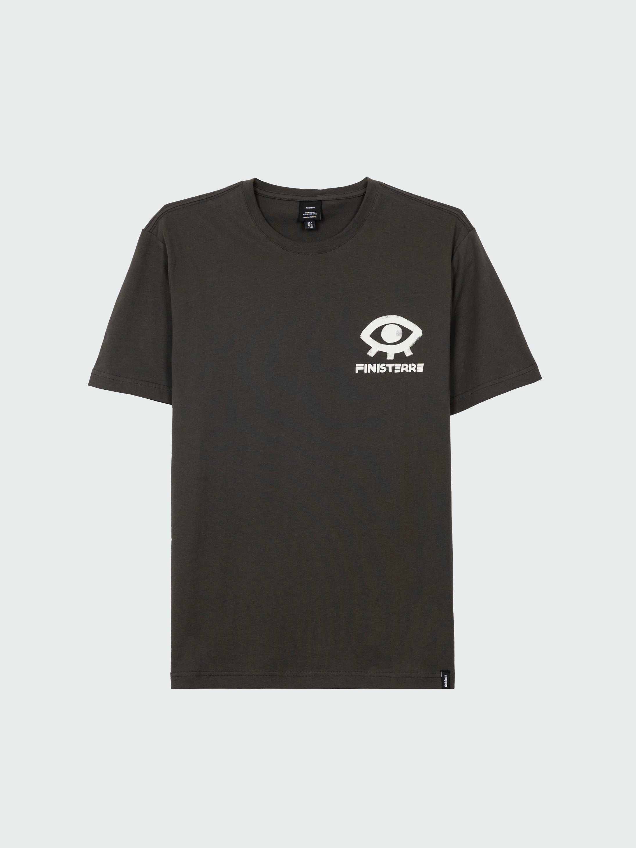 Men Organic Cotton T-Shirt in Black - Factory Surf