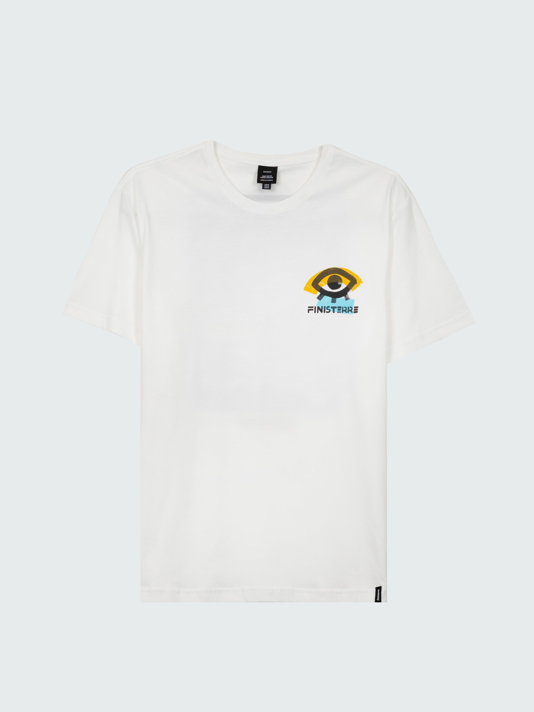 Men Organic Cotton T-Shirt in White - Factory Surf