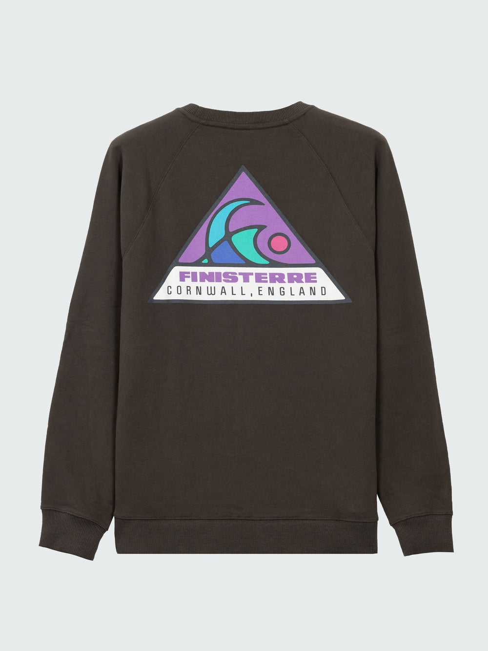 Men Organic Cotton Sweatshirt in Black - Future Wave
