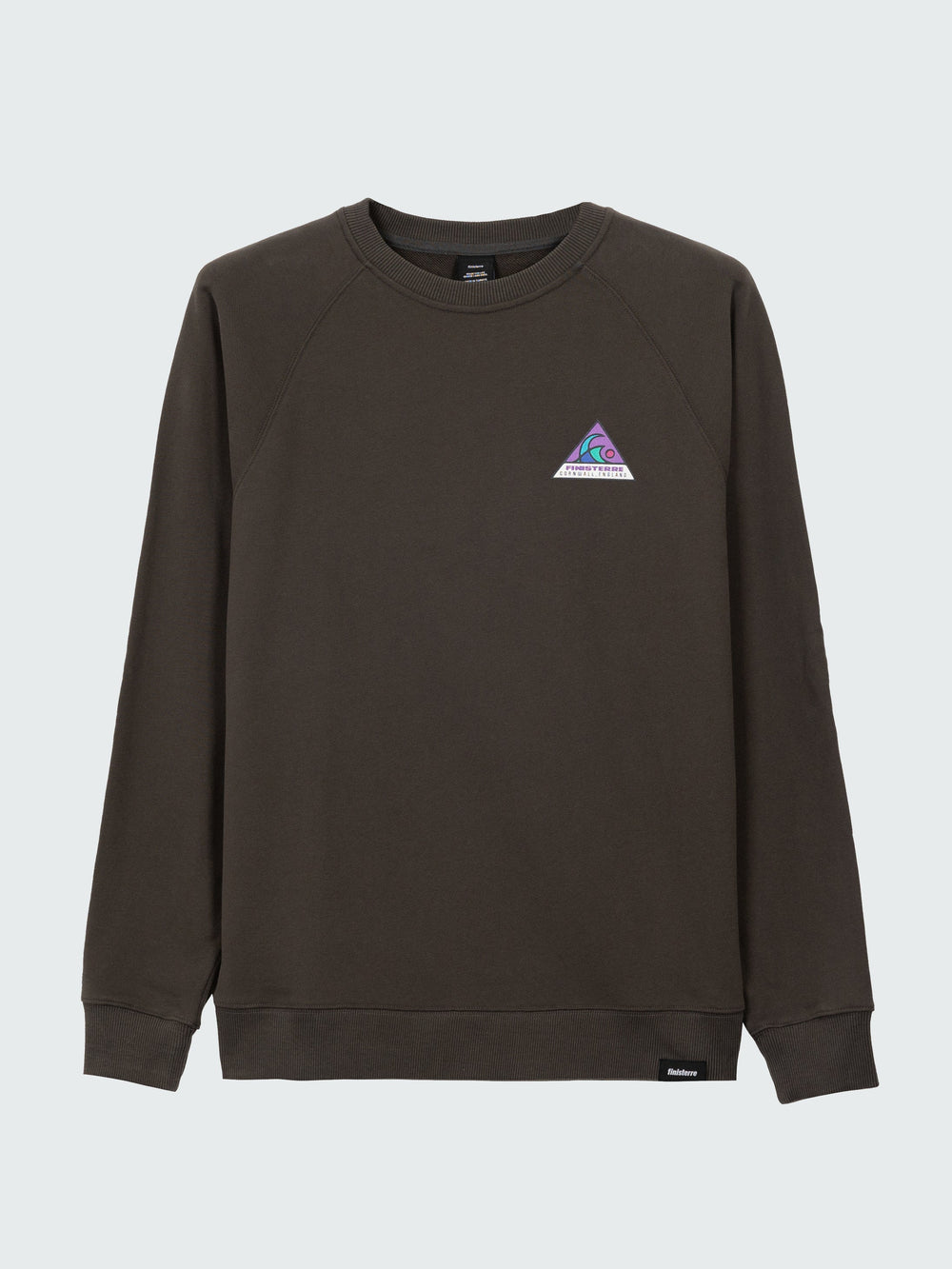 Men Organic Cotton Sweatshirt in Black - Future Wave