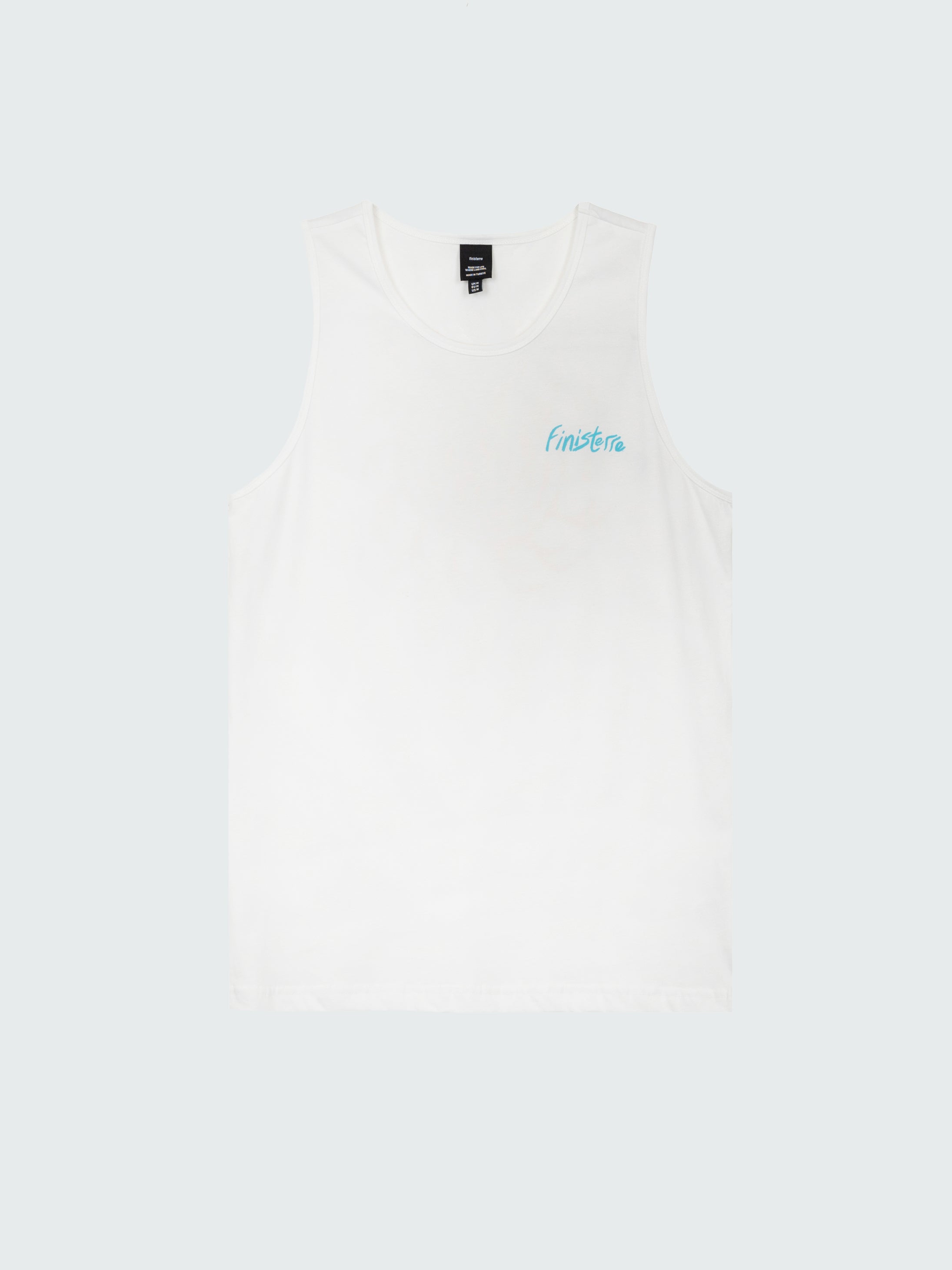 Men Organic Cotton Vest in White - Howl