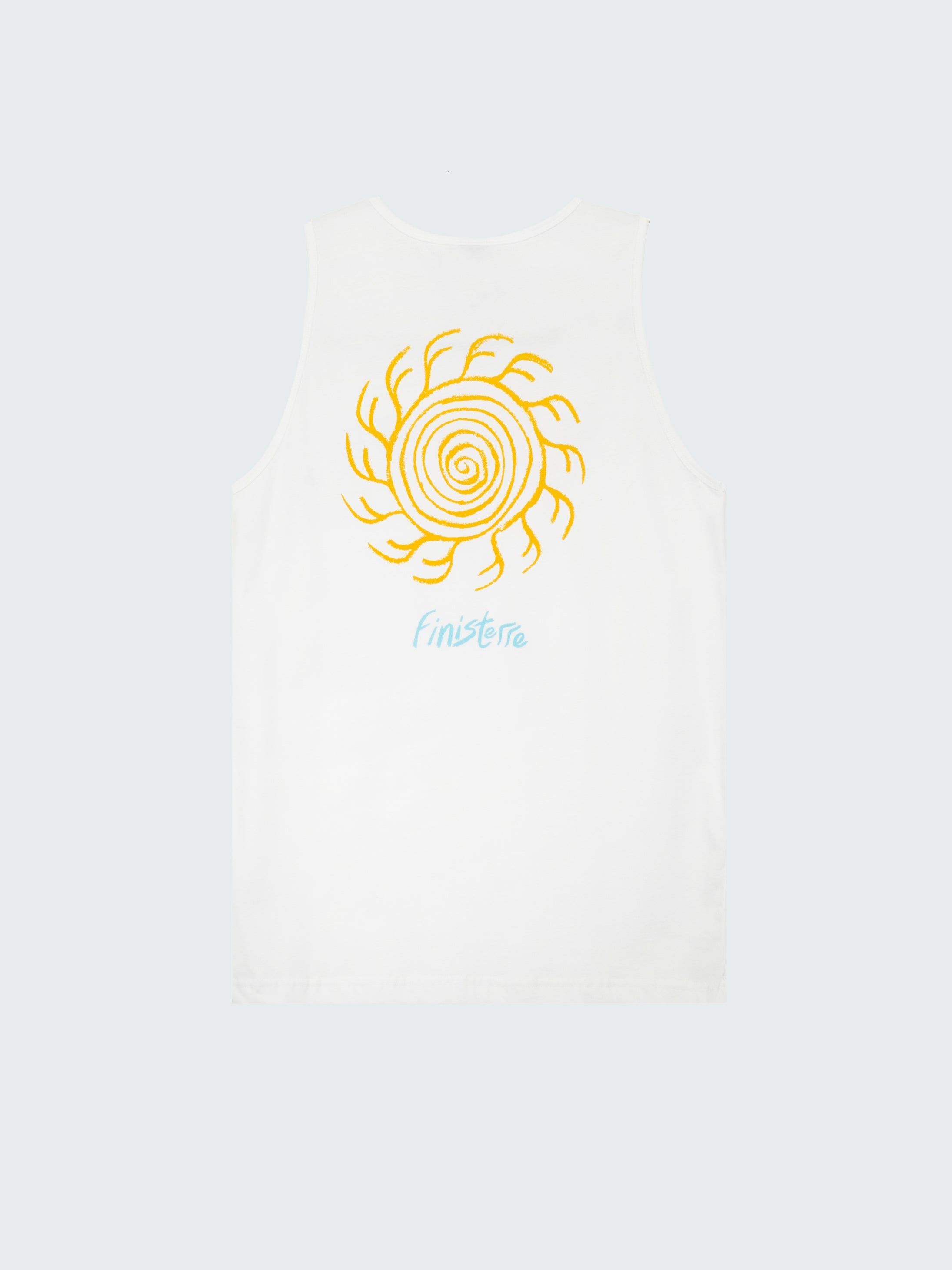 Men Organic Cotton Vest in White - Howl