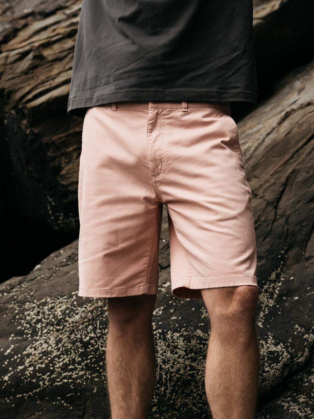 Men Organic Cotton Short in Pink - Rincon
