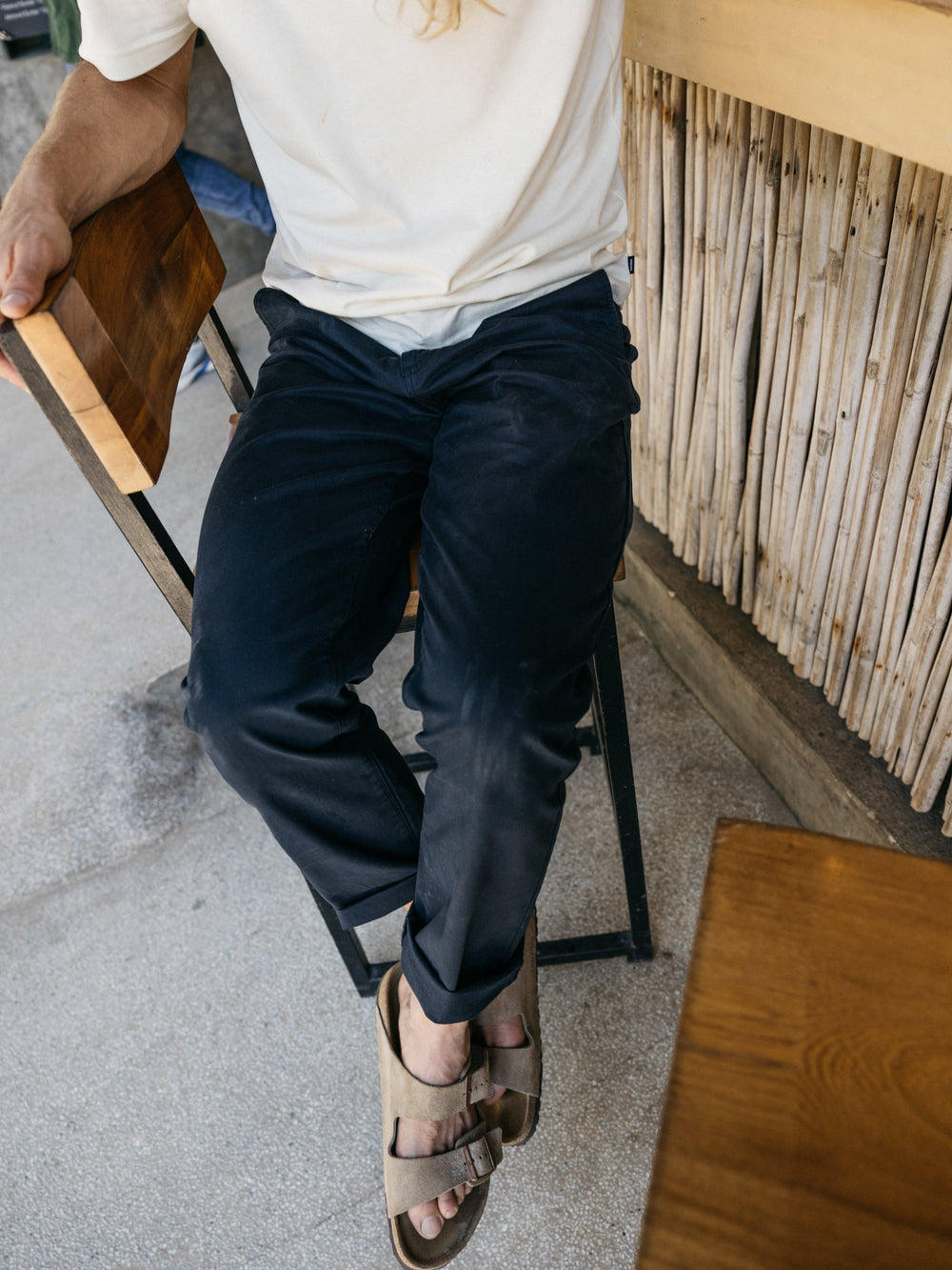 Men Organic Cotton Chino in Navy - Rincon