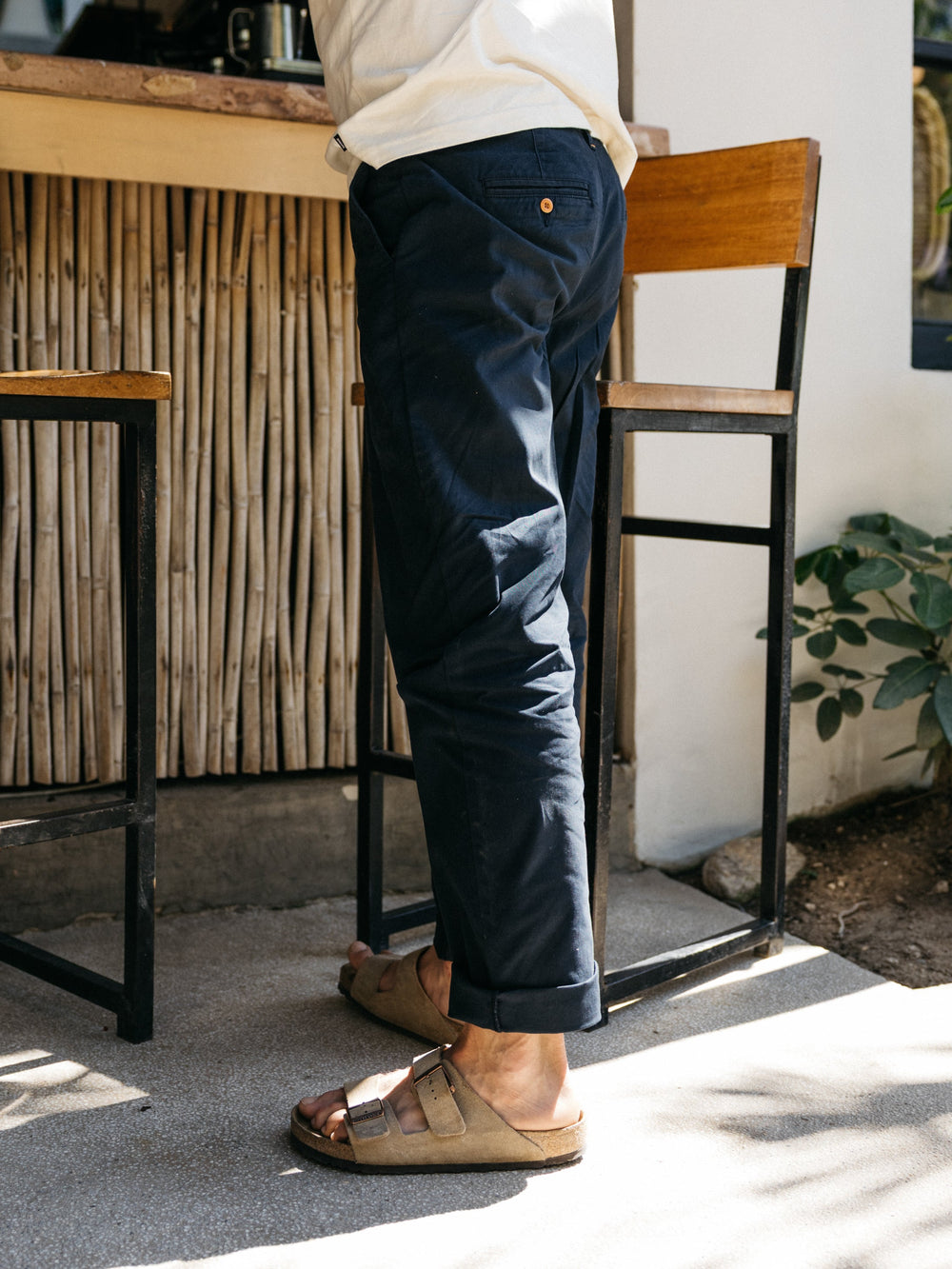 Men Organic Cotton Chino in Navy - Rincon
