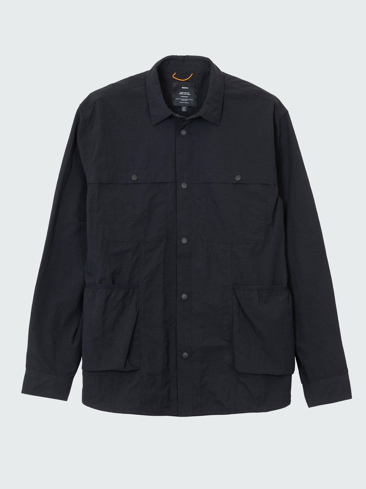 Men Recycled Long Sleeve Shirt in Black - Wander