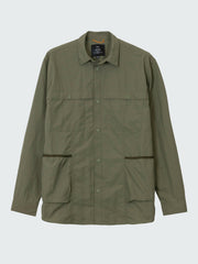 Men Recycled Long Sleeve Shirt in Olive - Wander