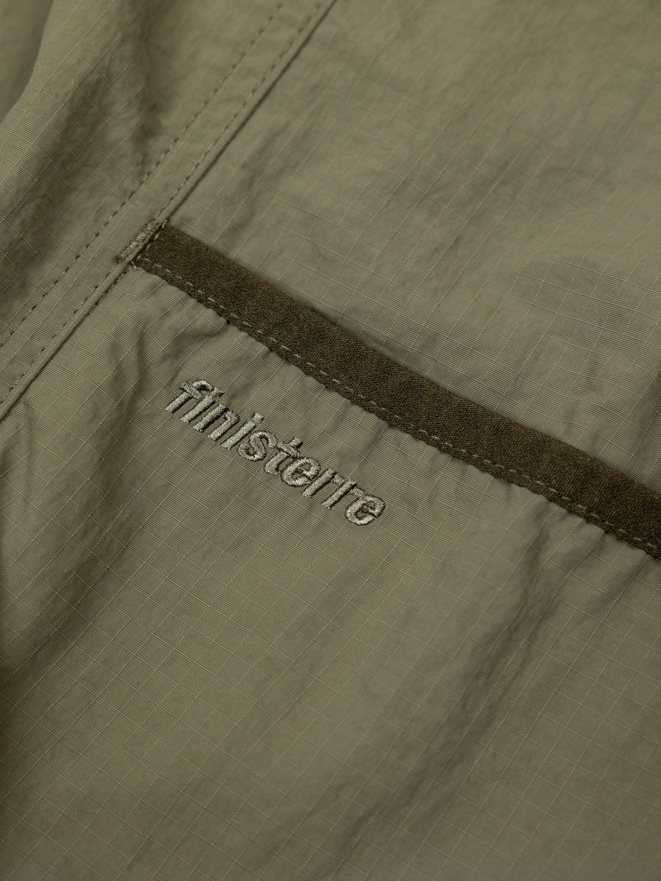 Men Recycled Long Sleeve Shirt in Olive - Wander